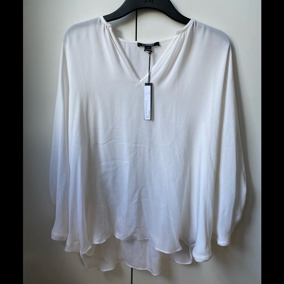 Acrobat Silk White Blouse Top Size Small - Picture 1 of 7